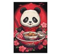 75x50cm/1000pcs Jigsaw Puzzle for Adults Japan Panda Ramen Ruby Art Puzzle for Adults Fun Games Staycation Kill Time Birthday And Unique Gifts 75x50cm/1000pcs