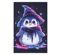 75x50cm/1000pcs Jigsaw Puzzle for Adults Magical Penguin Wizard Puzzle for Adults Family Game Difficult Challenge Parent-child Interaction 75x50cm/1000pcs