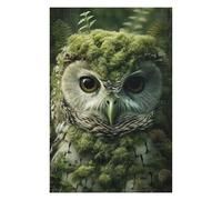 75x50cm/1000pcs Jigsaw Puzzle for Adults Mossy Forest Owl Adult Puzzles Family Game Pattern Assembly Unique Gifts for Birthday And Christmas 75x50cm/1000pcs