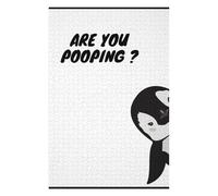 75x50cm/1000pcs Jigsaw Puzzle for Adults Penguin Are You Pooping Puzzle for Adults Family Game Difficult Challenge Parent-child Interaction 75x50cm/1000pcs