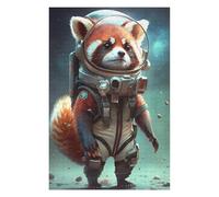 75x50cm/1000pcs Jigsaw Puzzle for Adults Red Panda Astronaut in Space -1 Puzzle for Adults Fun Games Staycation Kill Time Birthday And Unique Gifts 75x50cm/1000pcs