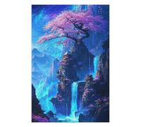 75x50cm/1000pcs Jigsaw Puzzle for Adults Sakura Dreamscape Temple Jigsaw Puzzle Family Games A Work of Art Unique Gifts for Birthday And Christmas 75x50cm/1000pcs