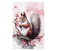 75x50cm/1000pcs Jigsaw Puzzle for Adults Squirrel Puzzle for Adults Family Game Difficult Challenge Parent-child Interaction 75x50cm/1000pcs