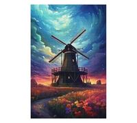 75x50cm/1000pcs Jigsaw Puzzle for Adults The Beauty of Holland Puzzle for Adults Family Game Difficult Challenge Parent-child Interaction 75x50cm/1000pcs