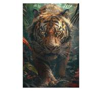 75x50cm/1000pcs Jigsaw Puzzle for Adults Tiger in Tropical Forest Puzzle for Adults Family Game Difficult Challenge Parent-child Interaction 75x50cm/1000pcs