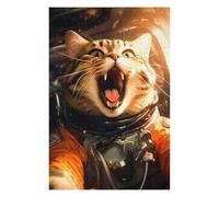 75x50cm/1000pcs Jigsaw Puzzle for Teenagerss Cat Lost in Space Jigsaw Puzzle Toy Wall Decor Analysis And Logic Fun at Home Activities, 75x50cm/1000pcs