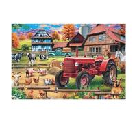 75x50cm/1000pcs Jigsaw Puzzle for Teenagerss Farm Life Scene with Tractor Puzzle for Adults Fun Games Enhance Memory Fun at Home Activities, 75x50cm/1000pcs