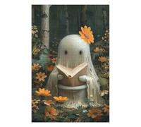 75x50cm/1000pcs Jigsaw Puzzle for Teenagerss Ghost Sitting on Toilett Adult Puzzles Brain Teaser Game Precision Cutting Challenging Game Gifts 75x50cm/1000pcs