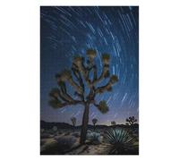 75x50cm/1000pcs Jigsaw Puzzle for Teenagerss Joshua Tree Starry Night Adult Puzzles Brain Teaser Game Precision Cutting Challenging Game Gifts 75x50cm/1000pcs