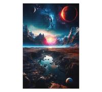75x50cm/1000pcs Jigsaw Puzzle for Teenagerss Strange Planets Adult Puzzles Brain Teaser Game Precision Cutting Challenging Game Gifts 75x50cm/1000pcs