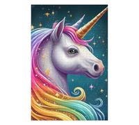 75x50cm/1000pcs Jigsaw Puzzle for Teenagerss Unicorn Sweet Jigsaw Puzzle Toy Wall Decor Analysis And Logic Fun at Home Activities, 75x50cm/1000pcs