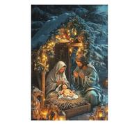 75x50cm/1000pcs Jigsaw Puzzle Nativity Scene Holy Adult Jigsaw Puzzle Relaxing Games Enhance Memory Unique Birthday And Xmas Gifts 75x50cm/1000pcs