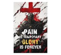 75x50cm/1000pcs Jigsaw Puzzle Pain Is Temporary, Glory Is Forever Adult Jigsaw Puzzle Relaxing Games Enhance Memory Unique Birthday And Xmas Gifts 75x50cm/1000pcs