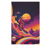 75x50cm/1000pcs Jigsaw Puzzles Astronaut Colorful 1 Puzzle for Adults Relaxing Games Precision Cutting Unique Birthday And Xmas Gifts 75x50cm/1000pcs