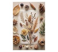 75x50cm/1000pcs Jigsaw Puzzles Autumnal Still Life with Dried Elements Puzzle for Adults Relaxing Games Precision Cutting Unique Birthday And Xmas Gifts 75x50cm/1000pcs