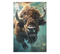 75x50cm/1000pcs Jigsaw Puzzles for Adults Bison Sea Jigsaw Puzzle Hands-on Game Wall Art Unique Gifts for Birthday And Christmas 75x50cm/1000pcs