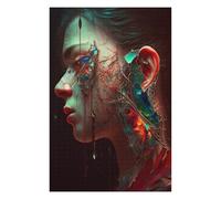 75x50cm/1000pcs Jigsaw Puzzles for Adults Broken Elegance A Digital Artwork Teenagers Puzzles Relaxing Games Stress Reliever Parent-child Interaction 75x50cm/1000pcs