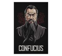 75x50cm/1000pcs Jigsaw Puzzles for Adults Confucius Philosopher Puzzle for Adults Brain Teaser Game Presents for Women Parent-child Interaction 75x50cm/1000pcs
