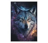 75x50cm/1000pcs Jigsaw Puzzles for Adults Cosmic Wolf Portrait-2 Puzzle for Adults Relax Games Hand Speed Race Difficult And Challenge 75x50cm/1000pcs
