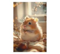 75x50cm/1000pcs Jigsaw Puzzles for Adults Cute Hamster Holding A Seed Jigsaw Puzzle Hands-on Game Wall Art Unique Gifts for Birthday And Christmas 75x50cm/1000pcs