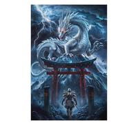 75x50cm/1000pcs Jigsaw Puzzles for Adults Dragon Fighting Fantasy Puzzle for Adults Brain Teaser Game Presents for Women Parent-child Interaction 75x50cm/1000pcs