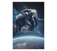 75x50cm/1000pcs Jigsaw Puzzles for Adults Elephant Flying Adult Puzzles Brain Teaser Game Precision Cutting Difficult And Challenge 75x50cm/1000pcs