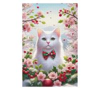 75x50cm/1000pcs Jigsaw Puzzles for Adults Festive Cat 01 Spring Teenagers Puzzles Relaxing Games Stress Reliever Parent-child Interaction 75x50cm/1000pcs