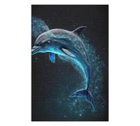 75x50cm/1000pcs Jigsaw Puzzles for Adults Galactic Dolphin Dance Jigsaw Puzzle Hands-on Game Wall Art Unique Gifts for Birthday And Christmas 75x50cm/1000pcs