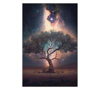 75x50cm/1000pcs Jigsaw Puzzles for Adults Galactic Tree in Desert Jigsaw Puzzle Hands-on Game Wall Art Unique Gifts for Birthday And Christmas 75x50cm/1000pcs