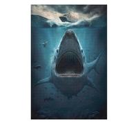 75x50cm/1000pcs Jigsaw Puzzles for Adults Jaws The Giant Shark Teenagers Puzzles Relax Games Stress Reliever Difficult And Challenge 75x50cm/1000pcs