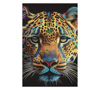 75x50cm/1000pcs Jigsaw Puzzles for Adults Jigsaw Colorful Leopard Portrait-19 Puzzle for Adults Toy Wall Decor Difficult Challenge Christmas Birthday Gifts 75x50cm/1000pcs