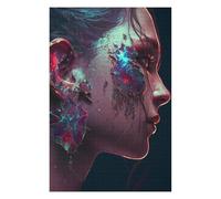 75x50cm/1000pcs Jigsaw Puzzles for Adults Jigsaw Fractured Elegance Digital Art Jigsaw for Adults Family Game But Fun And Humorous Fun Activities at Home 75x50cm/1000pcs