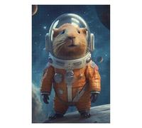 75x50cm/1000pcs Jigsaw Puzzles for Adults Jigsaw Hamster in Space Suit Adult Jigsaw Toy Wall Decor Analysis And Logic Fun Activities at Home 75x50cm/1000pcs