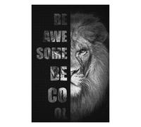 75x50cm/1000pcs Jigsaw Puzzles for Adults Jigsaw Lion Be Awesome Be Cool Puzzles for Adults DIY Toys Improve Memory Christmas Birthday Gifts 75x50cm/1000pcs