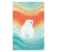 75x50cm/1000pcs Jigsaw Puzzles for Adults Jigsaw Lost Polar Bear Puzzles for Adults Brain Teaser Game Wall Art Christmas Birthday Gifts 75x50cm/1000pcs