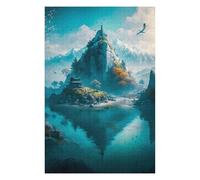 75x50cm/1000pcs Jigsaw Puzzles for Adults Jigsaw Serene Mountain Retreat -1 Adult Puzzles Relaxing Games A Work of Art Fun at Home Activities, 75x50cm/1000pcs