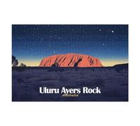 75x50cm/1000pcs Jigsaw Puzzles for Adults Jigsaw Uluru Ayers Rock Australia Landscape Teenagers Puzzles Relax Games For Family Fun Christmas Birthday Gifts 75x50cm/1000pcs