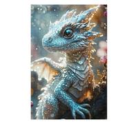 75x50cm/1000pcs Jigsaw Puzzles for Adults Jigsaw White Magical Baby Dragon Puzzles for Adults DIY Toys Improve Memory Christmas Birthday Gifts 75x50cm/1000pcs