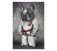 75x50cm/1000pcs Jigsaw Puzzles for Adults Karate Bulldog Puzzles for Adults Hands-on Game Perfect Decoration Unique Gifts for Birthday And Christmas 75x50cm/1000pcs
