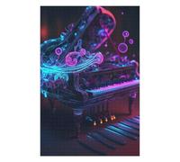 75x50cm/1000pcs Jigsaw Puzzles for Adults Live Music Neon Jigsaw Puzzle Hands-on Game Wall Art Unique Gifts for Birthday And Christmas 75x50cm/1000pcs