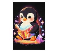 75x50cm/1000pcs Jigsaw Puzzles for Adults Luxury Penguin Book Reader Adult Puzzles Brain Teaser Game Precision Cutting Difficult And Challenge 75x50cm/1000pcs