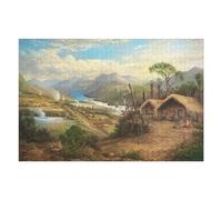 75x50cm/1000pcs Jigsaw Puzzles for Adults Native Village by The River Jigsaw for Adults Relax Games For Family Fun for Is Ideal As A Gift 75x50cm/1000pcs