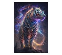 75x50cm/1000pcs Jigsaw Puzzles for Adults Neon Tiger Majesty Puzzle for Adults Relax Games Hand Speed Race Difficult And Challenge 75x50cm/1000pcs