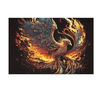 75x50cm/1000pcs Jigsaw Puzzles for Adults Phoenix Rising A Fiery Fantasy Artwork Jigsaw for Adults Relax Games For Family Fun for Is Ideal As A Gift 75x50cm/1000pcs