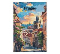 75x50cm/1000pcs Jigsaw Puzzles for Adults Prague Cityscape Puzzles for Adults Hands-on Game Perfect Decoration Unique Gifts for Birthday And Christmas 75x50cm/1000pcs