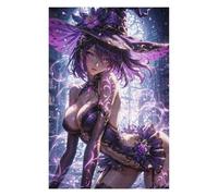75x50cm/1000pcs Jigsaw Puzzles for Adults Purple Witch Anime Fantasy Teenagers Puzzles Family Game Hand Speed Race Unique Gifts for Birthday And Christmas 75x50cm/1000pcs