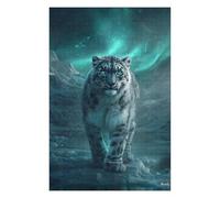 75x50cm/1000pcs Jigsaw Puzzles for Adults Silent Sentinel - Ethereal Wilderness Snow Leopard Jigsaw for Adults Family Game Precision Cutting Birthday And Unique Gifts 75x50cm/1000pcs