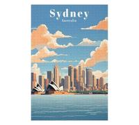 75x50cm/1000pcs Jigsaw Puzzles for Adults Sydney Australia Travel Jigsaw Puzzle Hands-on Game Wall Art Unique Gifts for Birthday And Christmas 75x50cm/1000pcs
