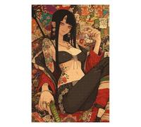 75x50cm/1000pcs Jigsaw Puzzles for Adults Tattooed Anime Girl Jigsaw for Adults Family Game Precision Cutting Birthday And Unique Gifts 75x50cm/1000pcs