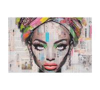 75x50cm/1000pcs Jigsaw Puzzles for Adults Teenagerss Abstract Artwork Colorful Collage Portrait Puzzles for Adults Hands-on Game Precision Cutting Parent-child Interaction 75x50cm/1000pcs